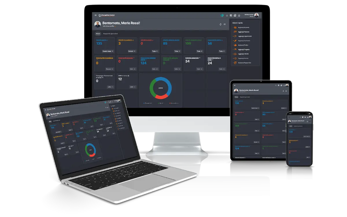 Perceptive Control - Utilizzabile suq qualsiasi dispositivo anche mobile