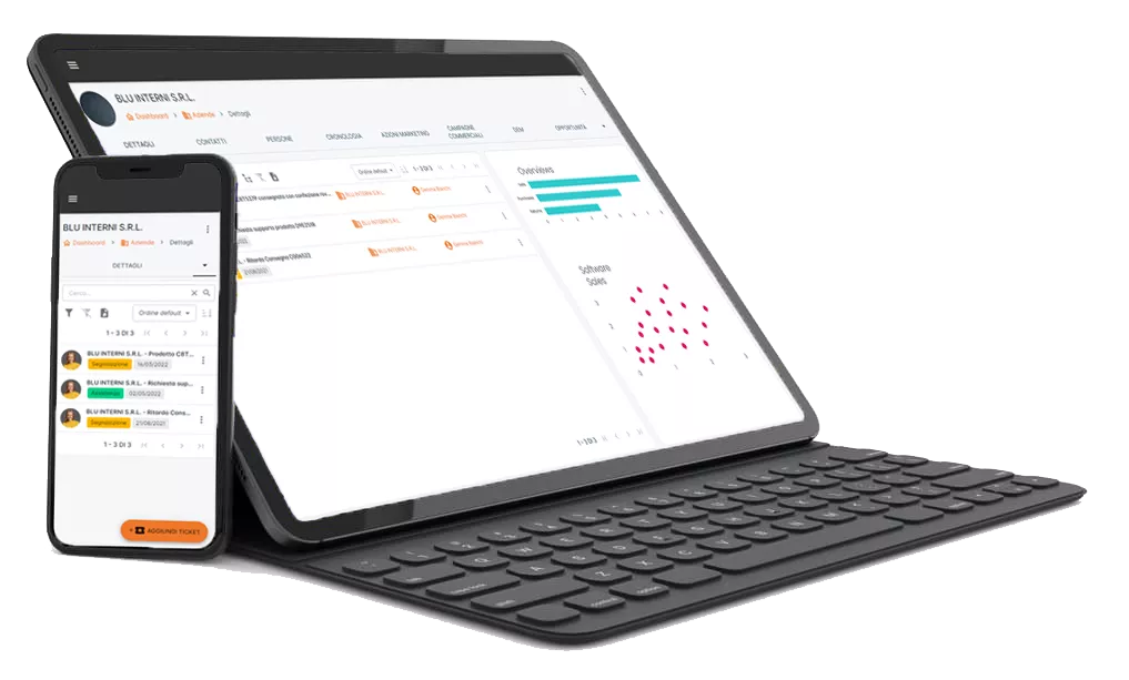 Perceptive control permette di elaborare grafici e report - Baires Piscine