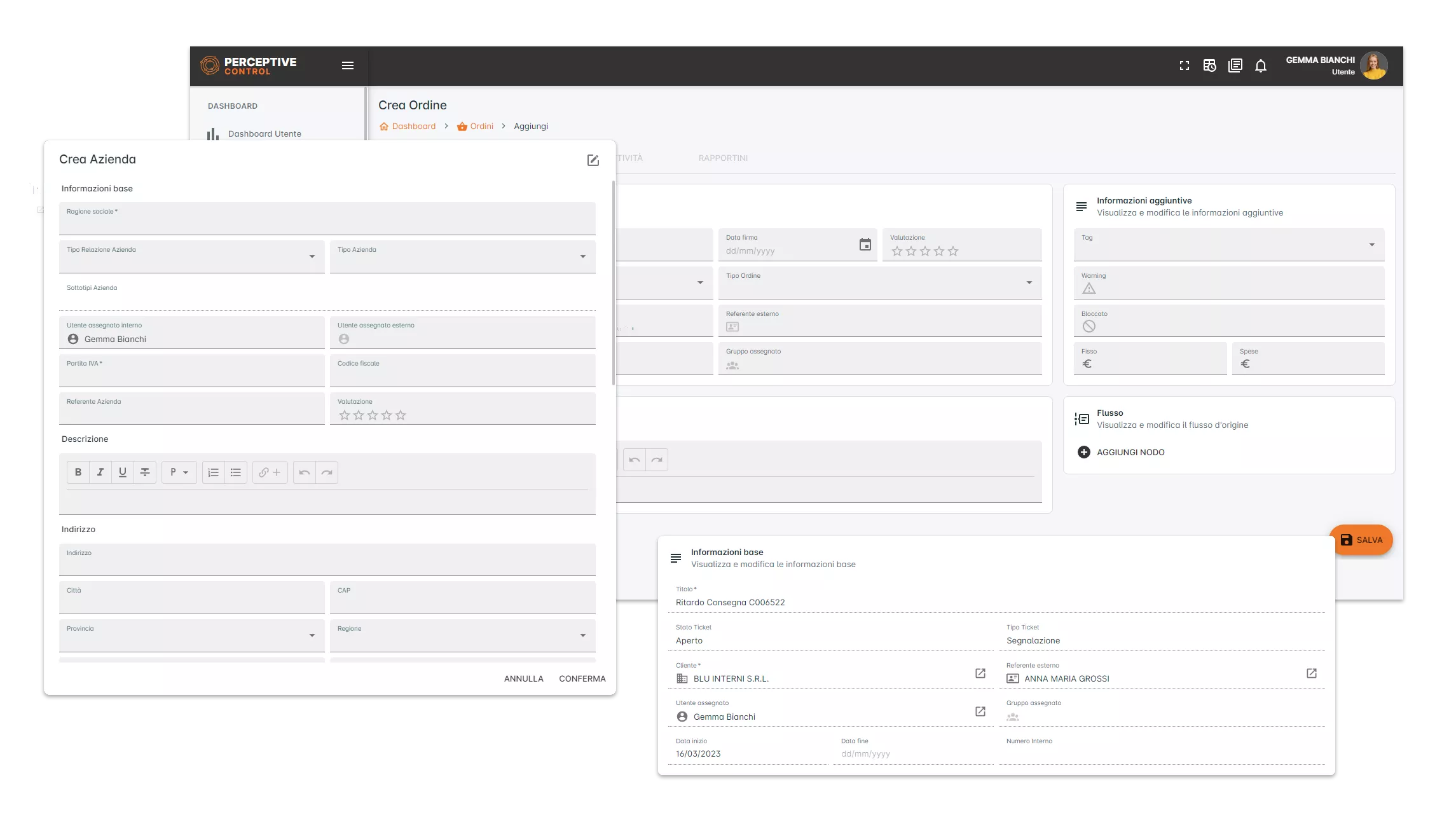 Migliora il processo di vendita e aumenta il controllo - CRM Perceptive Control
